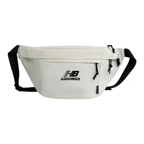 ADOONGA Oxford Sling Bag Unisex Black White ADOONGA Оксфорд Слинг Сумка Унисекс Черный Белый