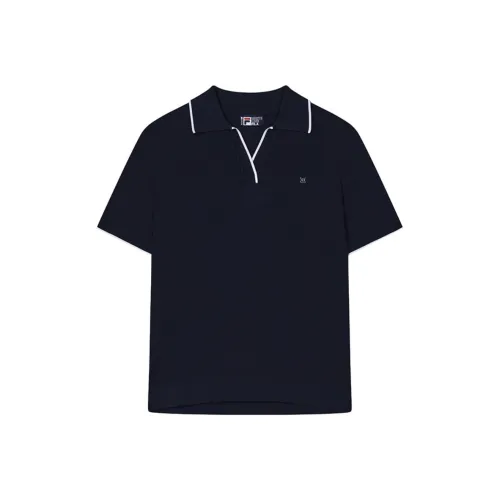 FILA белый Легендарный синий Nv Женские Трикотаж
