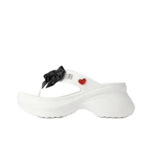 Crocs x Balenciaga Тихий Шлепанцы Женские Белые