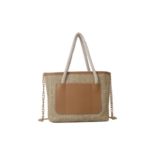 Boniu Плетеная соломенная сумка через плечо сумка для женщин цвет хаки