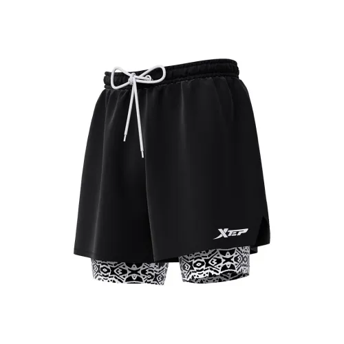 XTEP Черные Мужские Пляжные Шорты
