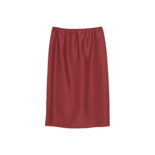 CARVEN SS25 Повседневный Длинный Юбка Женские Красный