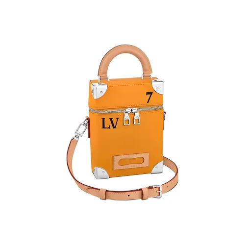 LOUIS VUITTON Tribute To Virgil Сумка через плечо из коровьей кожи мужская оранжевая