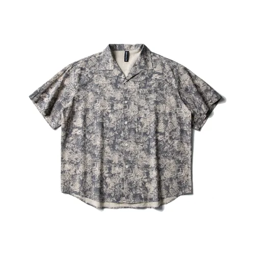 UNDOMAZE Синие Белые Мужские Рубашки