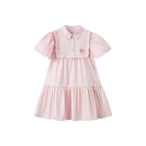 PAW IN PAW Cartoon Bear Воротник поло Платье для детей 3-7 лет