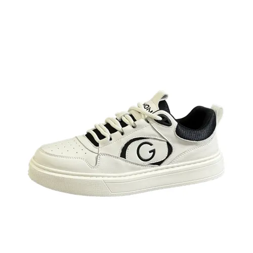 Водолей Легкие и Дышащие Низкие Кроссовки для Скейтбординга Мужские Белые