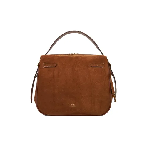 Polo Ralph Lauren Кожа Сумка Маленькая Женская Коричневая