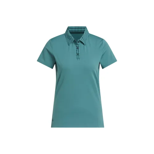 adidas clothing Циановый Женские Поло