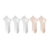 3 белых, 2 розовых (5 пар)