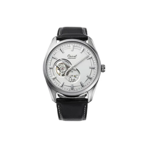 ORIENT Автоматический Механический Механизм Кожаный Ремешок Часы 40,8 мм Мужские Часы С Черепным Циферблатом