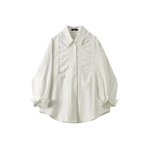 JINGBUTIAN Белые Женские Рубашки