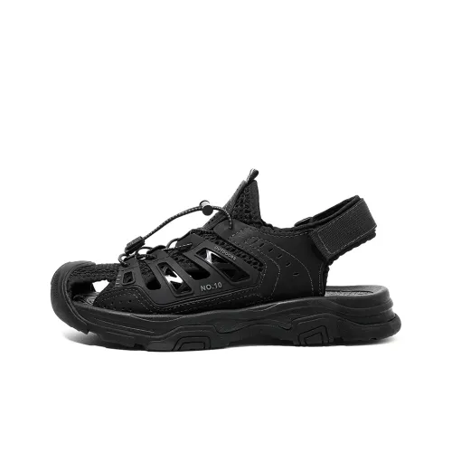 HBRK Rebound Амортизация Противоскользящая Обувь для треккинга Мужская Черная