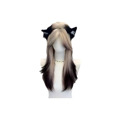 UMIFFA Siamese Cat Градиентный Женский Перука UNIVERSAL COS Модный Синтетический Шапка для головы