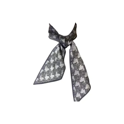 Tory Burch Шарфы из шелка Тутовый женские зеленые