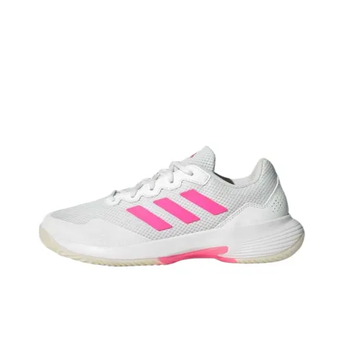 Adidas GAMECOURT 2 Low Топ Кроссовки для тенниса Женские Белые Прозрачные Розовые Черные