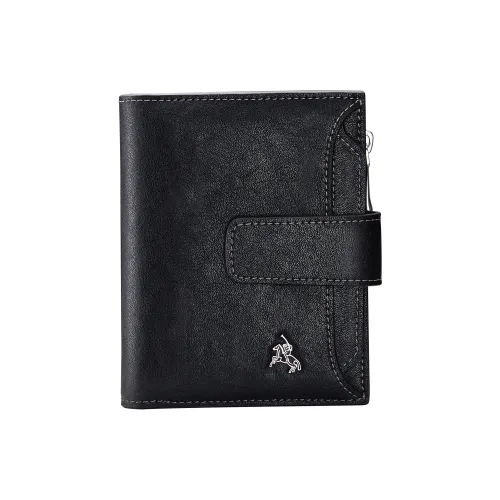 POLOMEISDO Микрофибра Устойчивый к истиранию Прочный Практичный Кошелек Мужской Черный