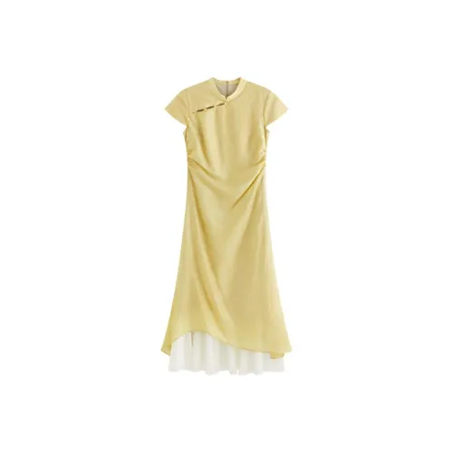 FANSILANEN Горчичный желтый Женские Ципао