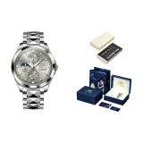 Стальной браслет, настоящий, серый