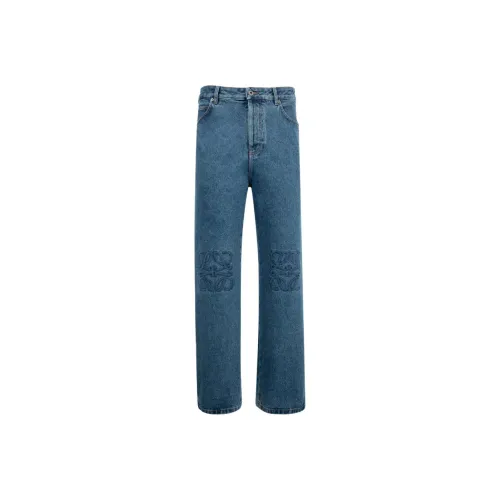 LOEWE Medium Blue Men's Jeans LOEWE Средне-синие мужские джинсы