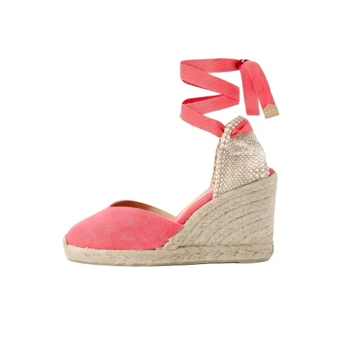 Castañer Chiara Клиновидный каблук Высокие каблуки 9 см Женские Розовый