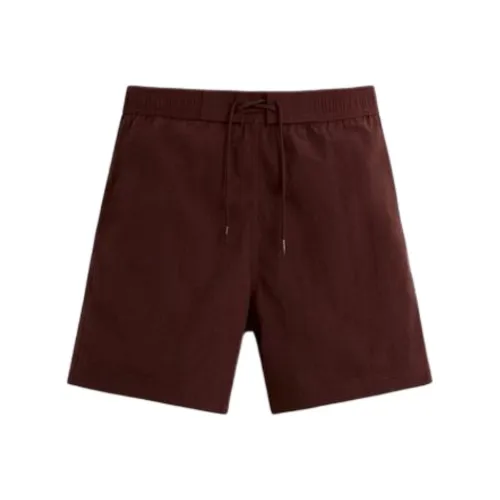 ZARA Темно-красные мужские плавательные шорты