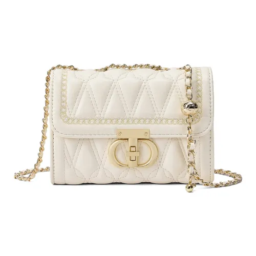 CORALDAISY Сумка через плечо из синтетической кожи женская черная экрю