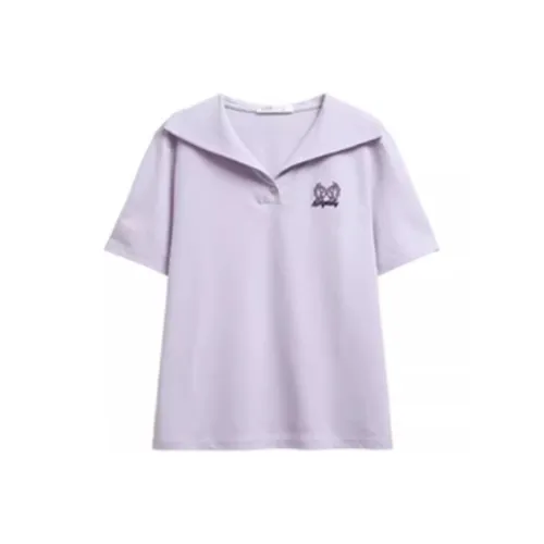 EMDPN Светло-лавандовые Женские Футболки