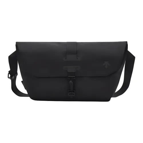 DESCENTE BLEU Однотонная Сумка через плечо Унисекс Черная