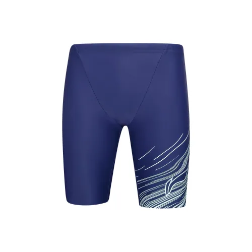 LINING Темно-морские синие мужские плавательные шорты