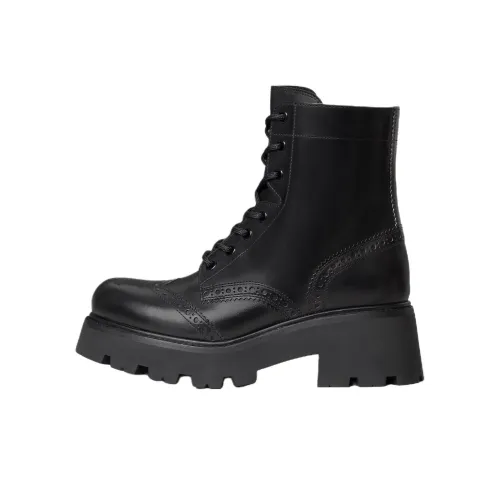 CELINE Triomphe Rangers Short Martin Boot Женские Черный
