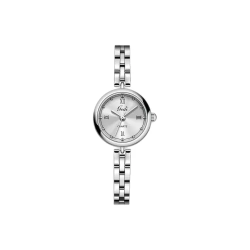 GEDI Кварцевый механизм сплав ремешок женские часы серебристый циферблат