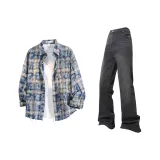 Washed Blue+Black Pants  
Вымытые синие+черные штаны