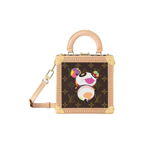 LOUIS VUITTON Takashi Murakami Коллаборация Кожаная отделка Сумка Женская Коричневая