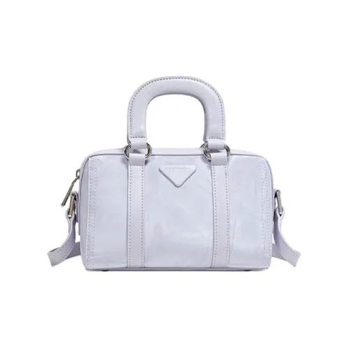 Teenmix Сумка из синтетической кожи с подушкой одно плечо средний размер женский черный таро фиолетовый мятно-зеленый молочно-белый