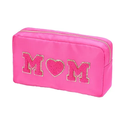 Sweet Pillow House Буква Сшитый MM Вышивка Большая емкость Сумка для туалетных принадлежностей Премиум Женская Косметика Мешок для хранения