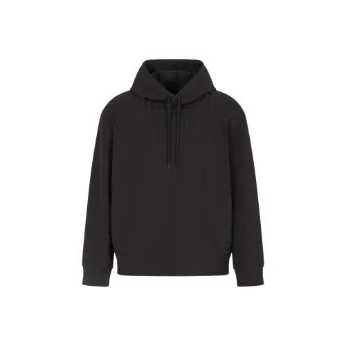 EMPORIO ARMANI FW25 Толстовка Мужской Черный