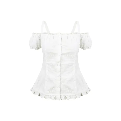 Umoumo Белые Женские Футболки