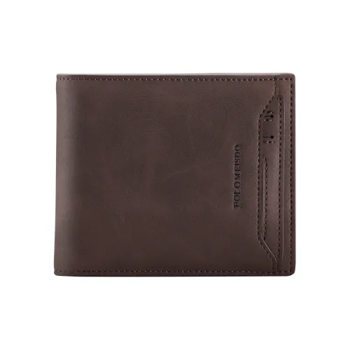 POLOMEISDO Синтетическая кожа несколько слотов для карт держатель для карт кошелек стандартный мужской кофе серый