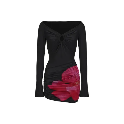 NANA JACQUELINE Длинное платье с длинными рукавами женское