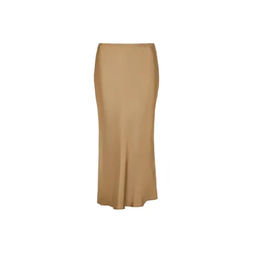 SOEUR Повседневный Длинный Юбка Женская Бежевая