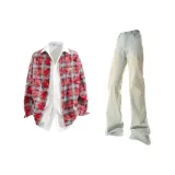 Washed Red + Yellow Mud Pants  
Промытый Красный + Желтый Грязь Брюки