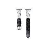 Чёрный с серебряной застёжкой