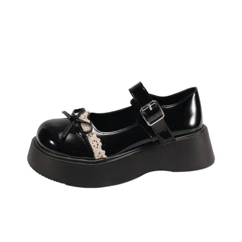 JEPSEN Платформа Mary Jane Женские Туфли Глянцевый Черный