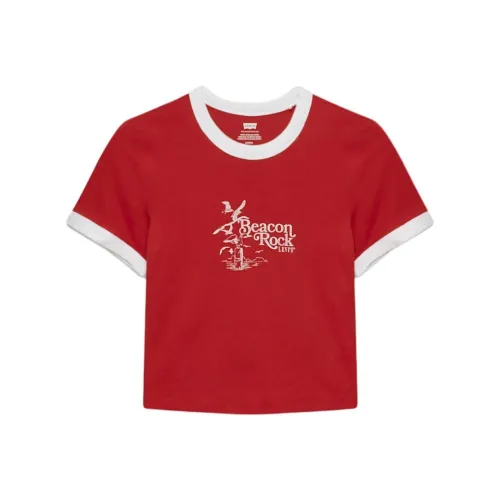 ARITZIA Bcn RK Sclt SML/BT Wt/Красный Женские Рубашки T