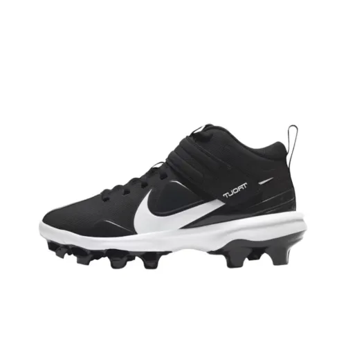 nike Force Trout 7 Pro MCS Устойчивый к истиранию MID Топ Тренировочные кроссовки для детей Черные Подростки