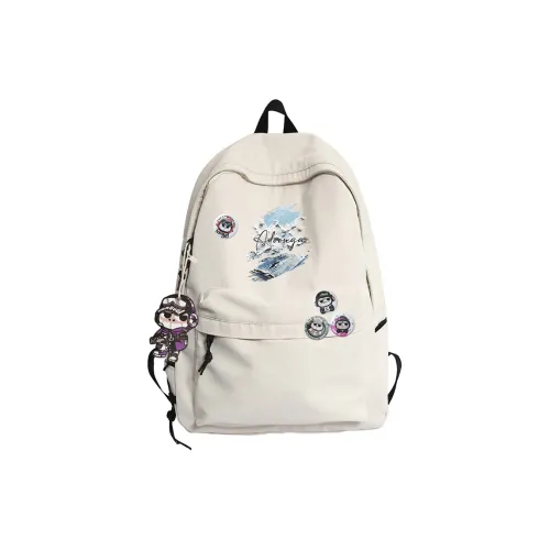 ADOONGA Нейлон Рюкзак Унисекс Черный Белый