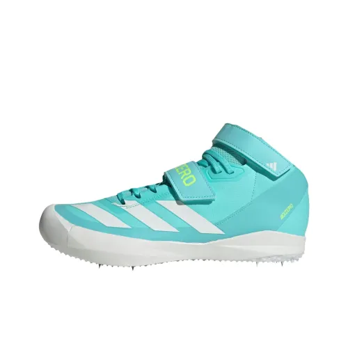 Adidas Adizero Javelin Аbrasion Resistant MID Топ Беговые кроссовки Унисекс Синий