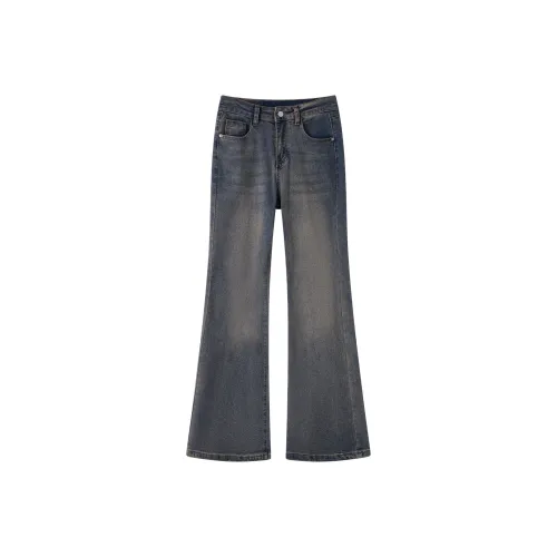 MIANDEMEIXUE Винтажные синие женские джинсы