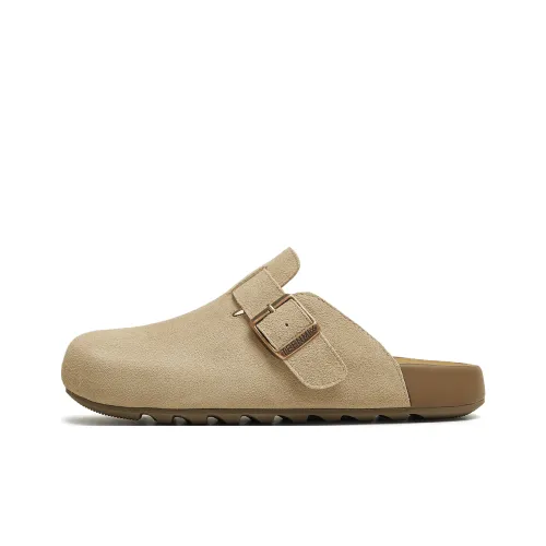 teenmix Резиновая подошва Тихий Abrasion Resistant Домашние тапочки Женские Абрикос