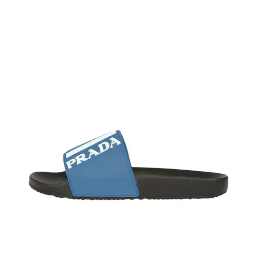 PRADA Rubber Slide Тапочки Мужские Синие